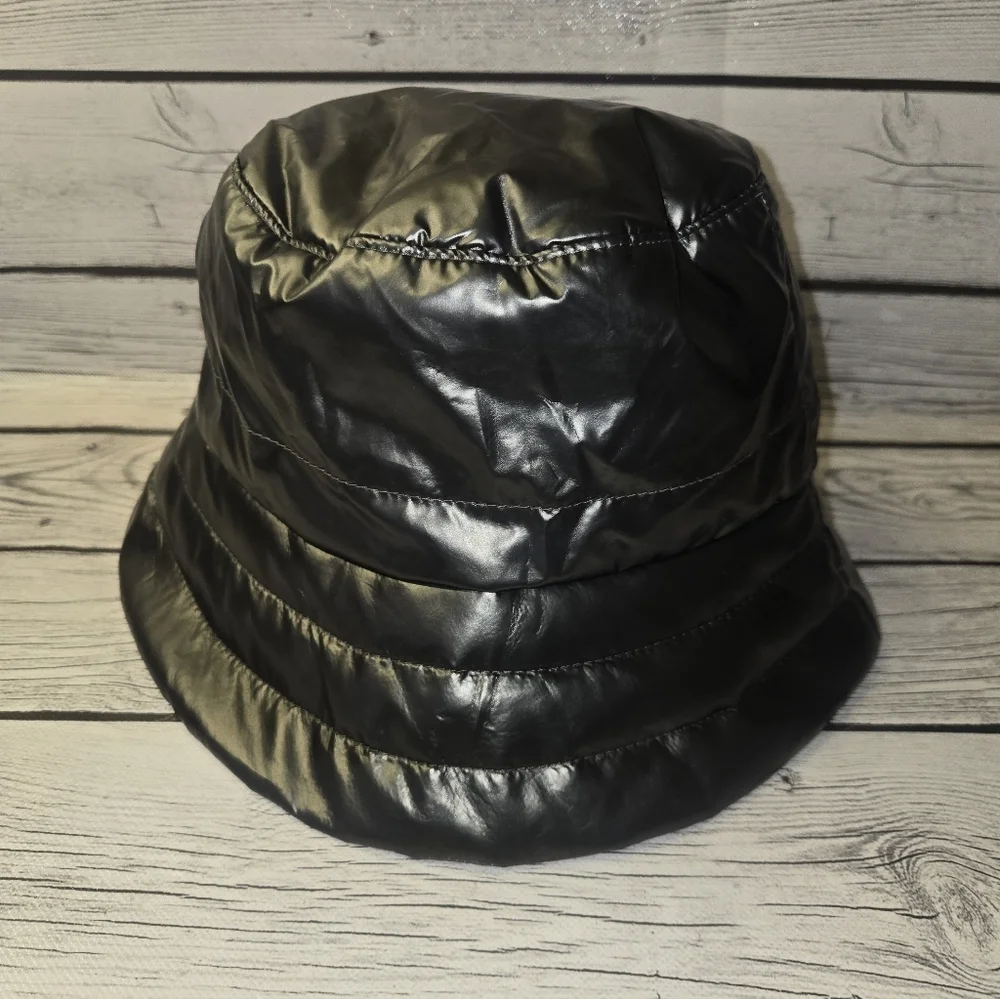 Antropologie Puffer Bucket Hat Olive One Size